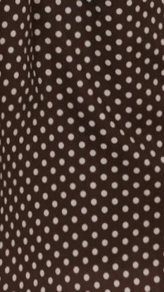 Rachel Tie Back Maxi Dress - Chocolate/White Spot